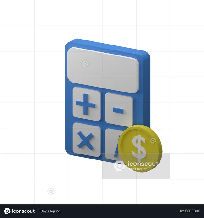 Finance Calculation  3D Icon