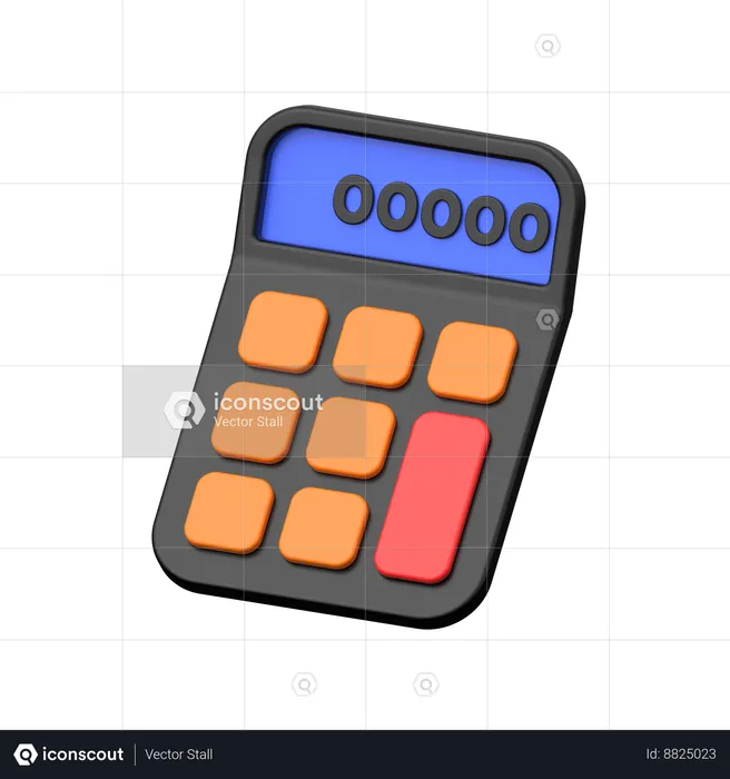 Calculatrice financière  3D Icon