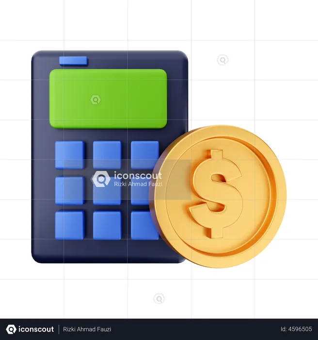 Finances calculer  3D Illustration