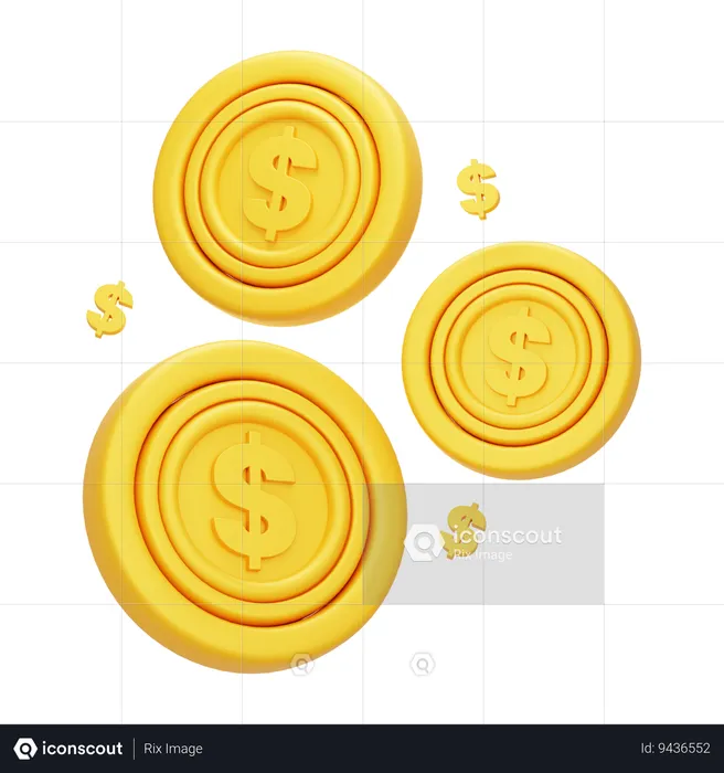 Finance Coin  3D Icon