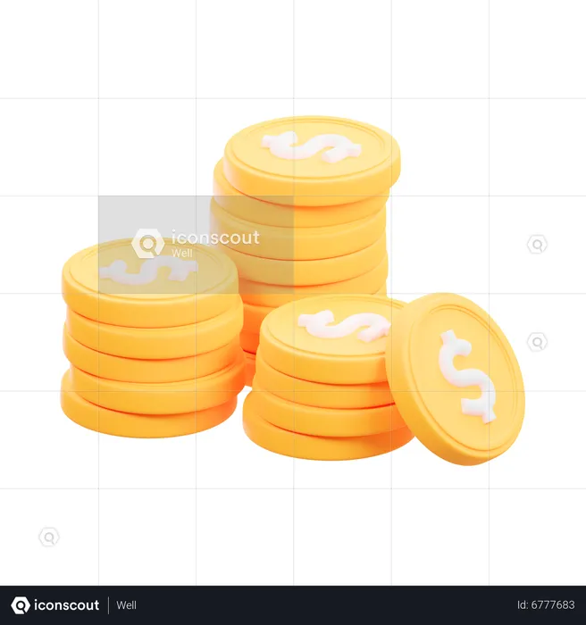 Finance Coin  3D Icon
