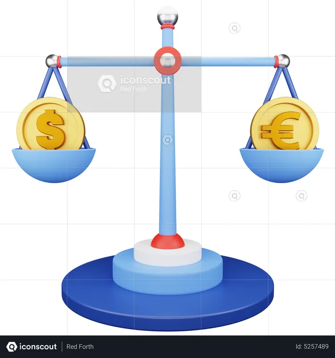 Finance Currency Balance  3D Icon