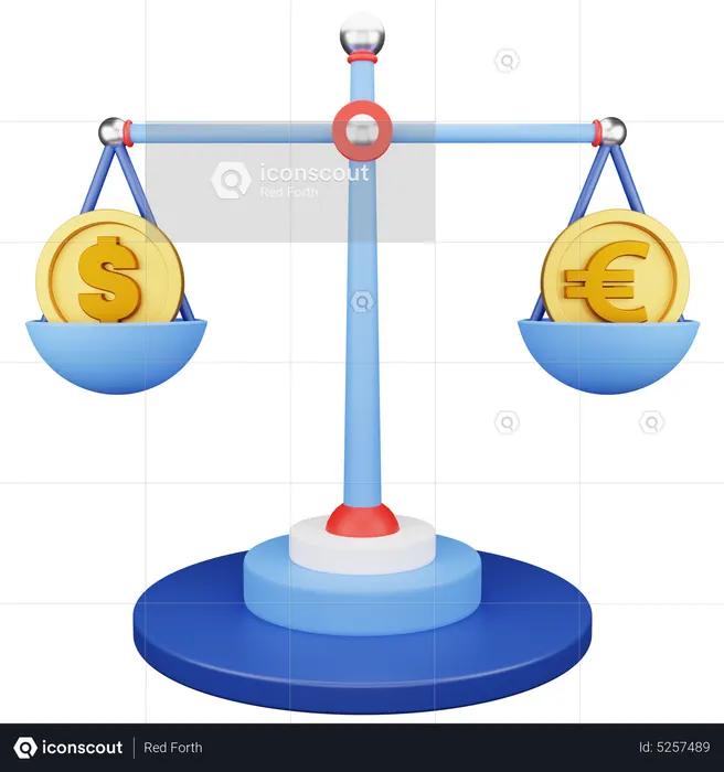 Solde en devise financière  3D Icon