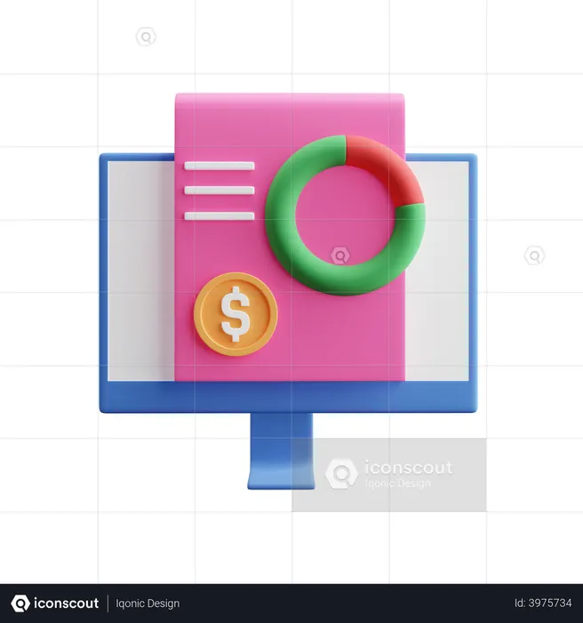 Finance Diagram  3D Illustration