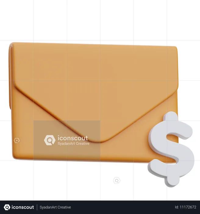 Finance Email  3D Icon