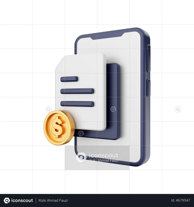 Finance File  3D Illustration