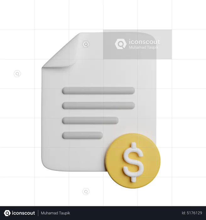 Finance File  3D Icon