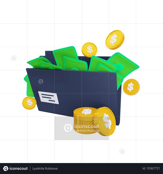 Finance Folder  3D Icon