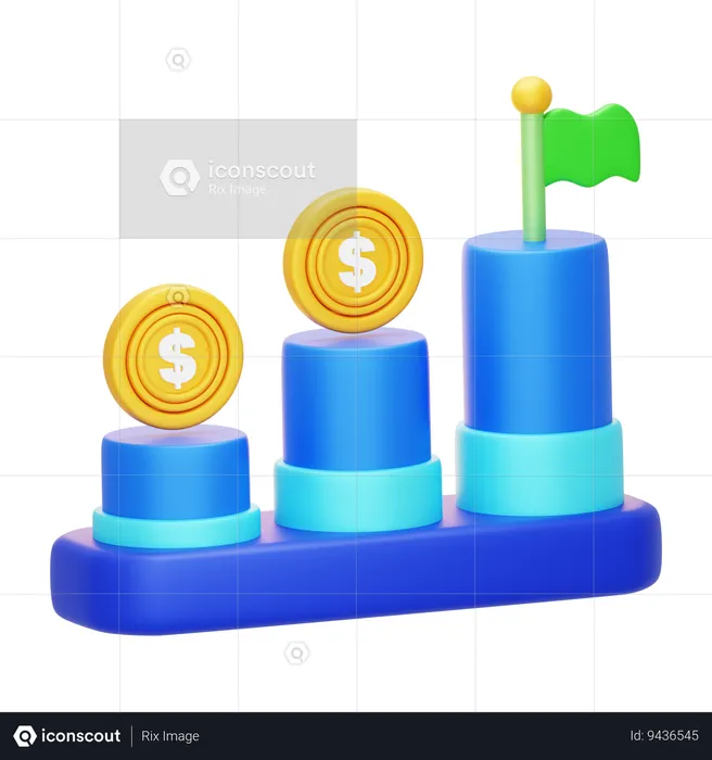 Finance Goal  3D Icon