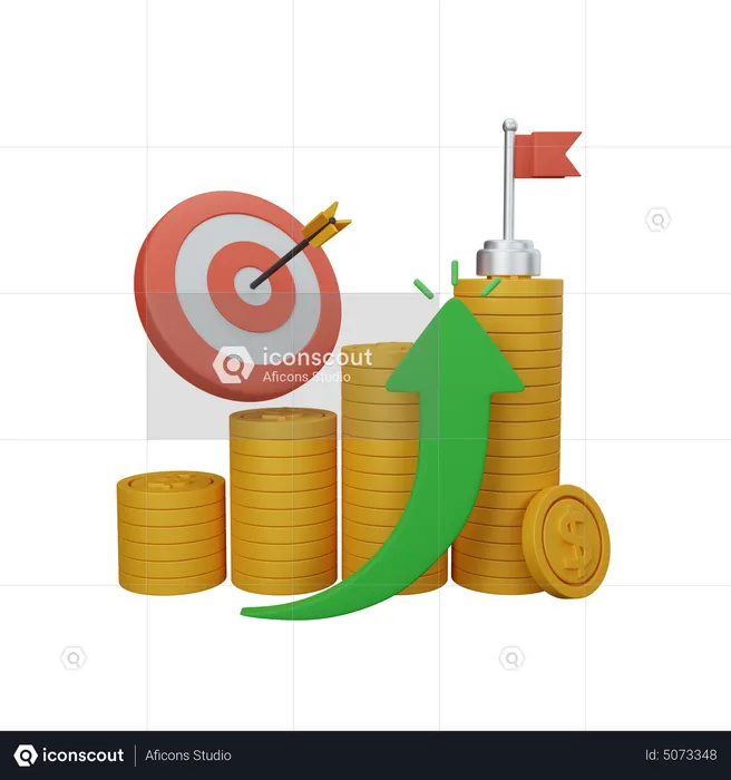 Finance Goals  3D Icon