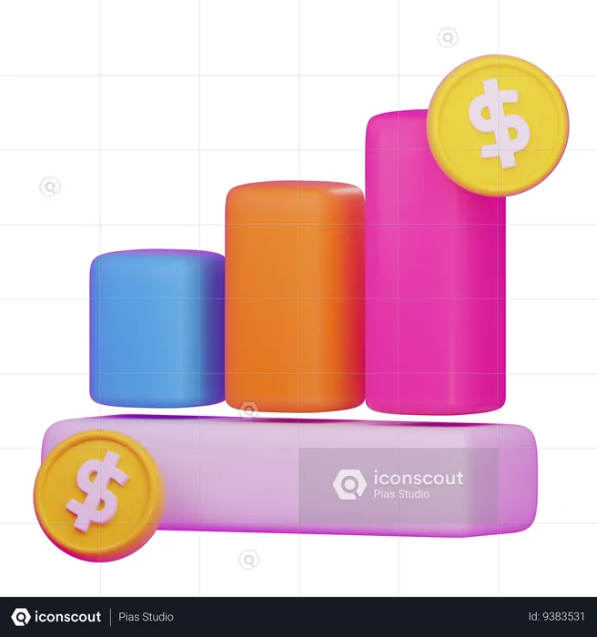 Finance Growth  3D Icon