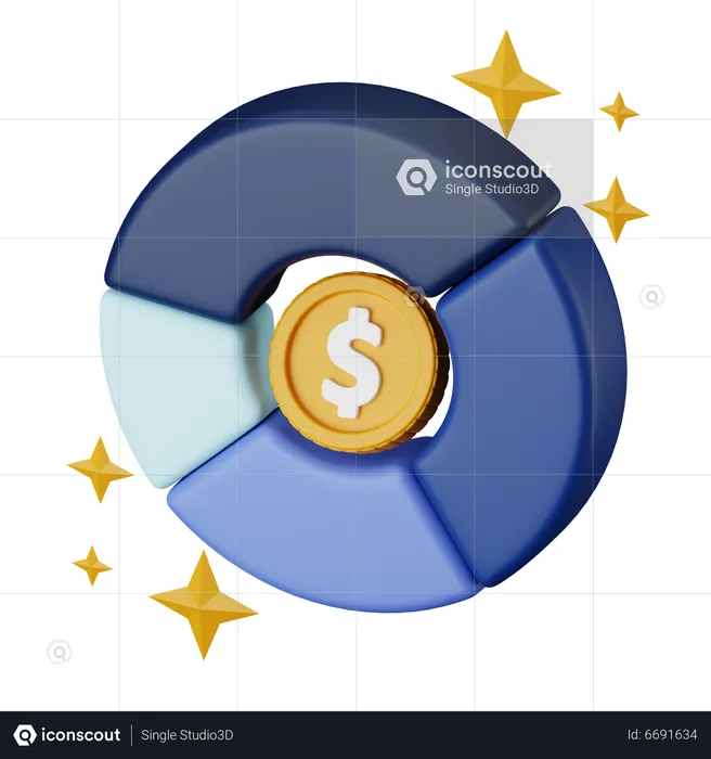 Finance Growth  3D Icon