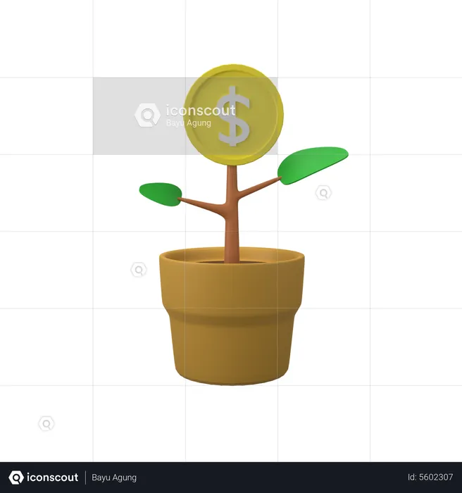 Finance Growth  3D Icon