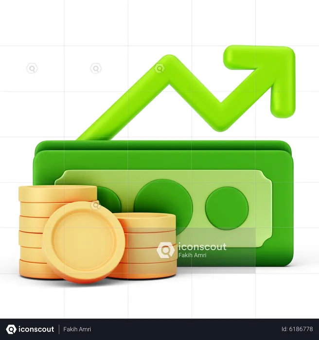 Finance Growth  3D Icon