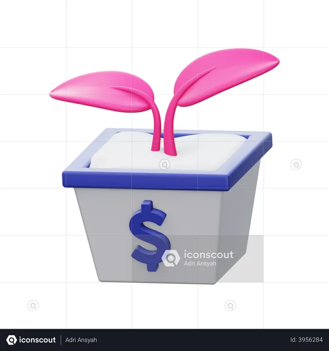 Finance Growth  3D Icon