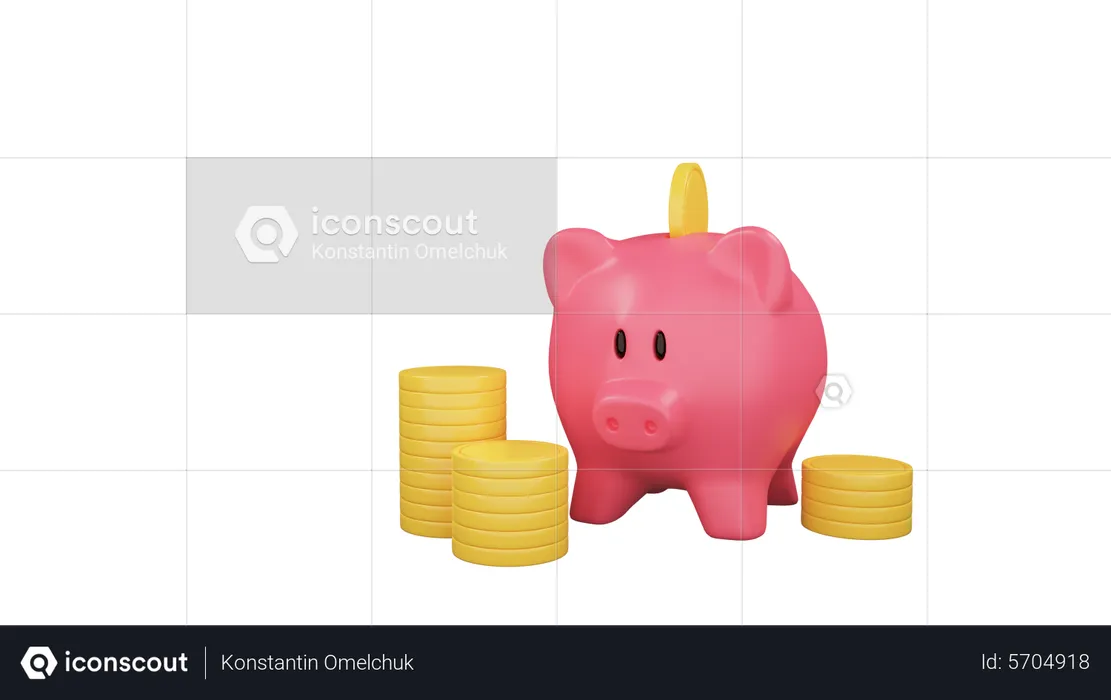 Finance investment and financial services  3D Illustration