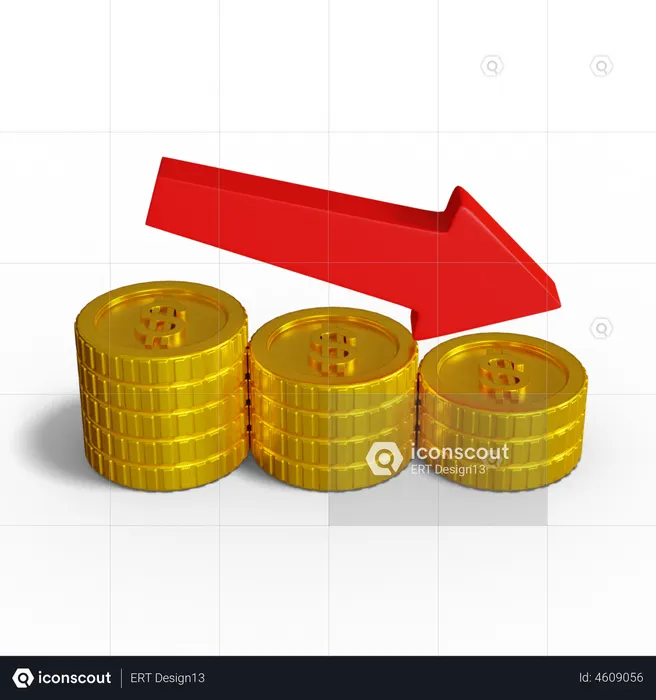 Finance Loss  3D Illustration