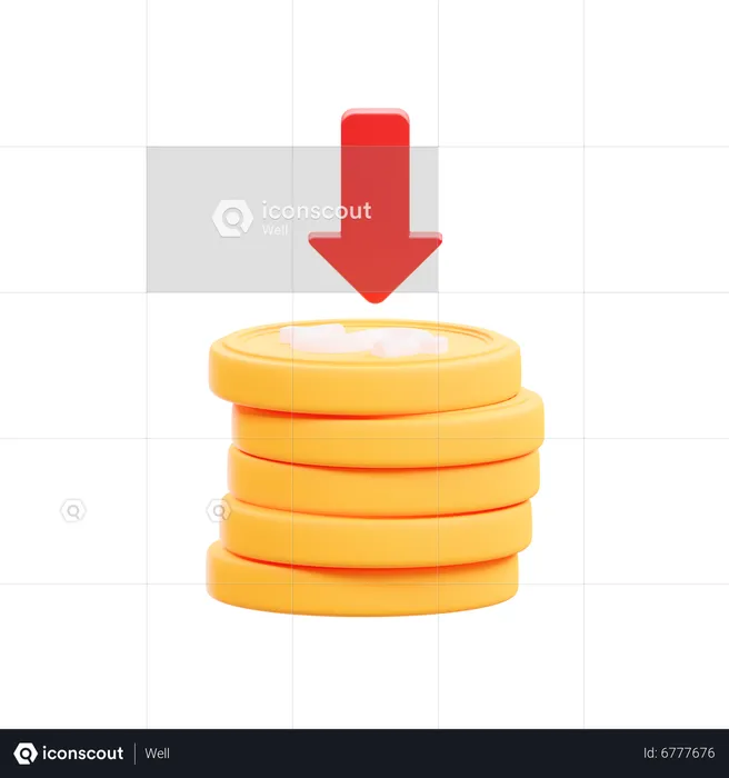 Finance Loss  3D Icon