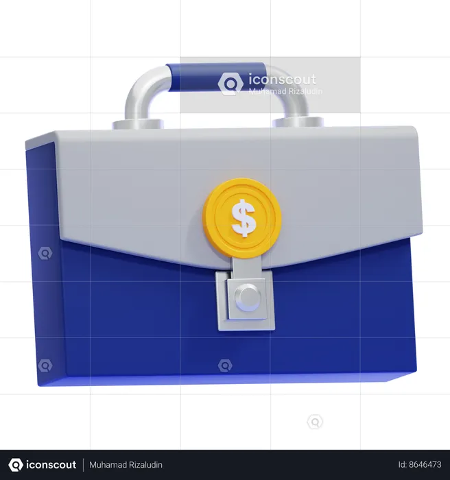 Mallette financière  3D Icon