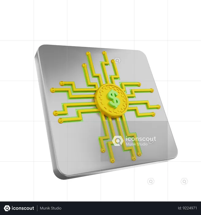 Finance Network  3D Icon