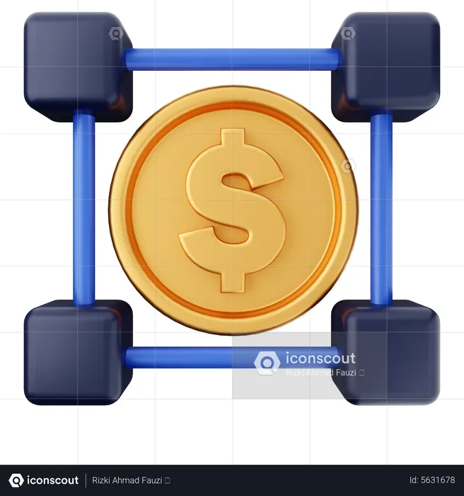 Finance Network  3D Icon