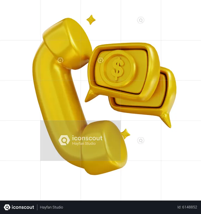 Finance Phone  3D Icon