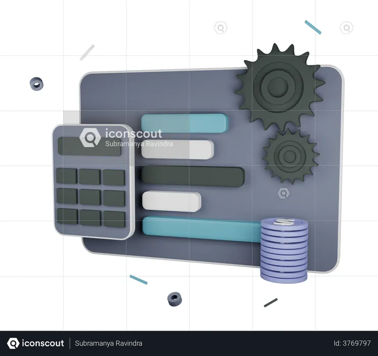 Finance Planning  3D Illustration