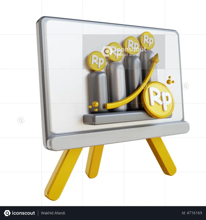 Finance Presentation  3D Icon