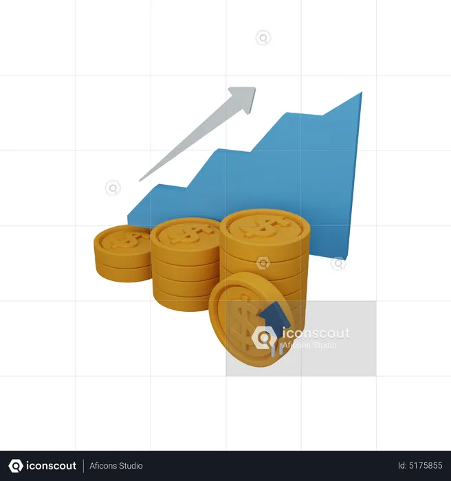 Finance profit  3D Icon