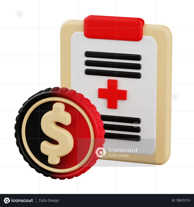 Finance Report  3D Icon