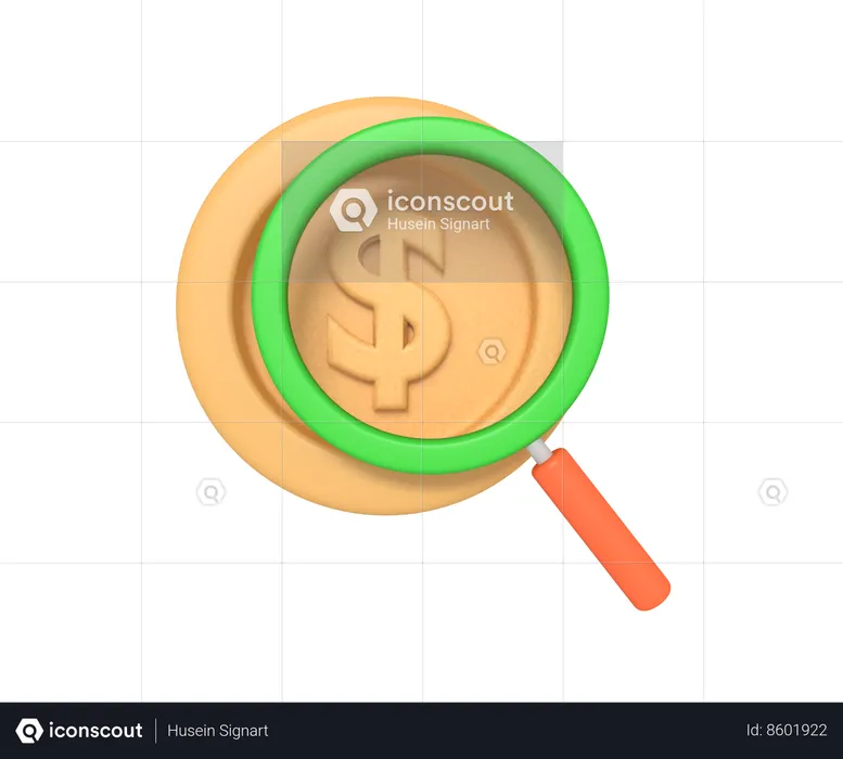 Finance Research  3D Icon