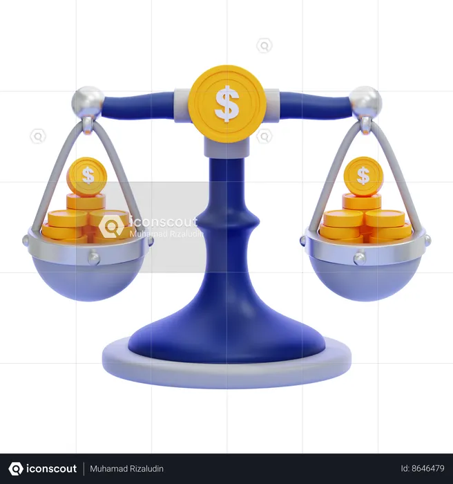 Finance Scale  3D Icon