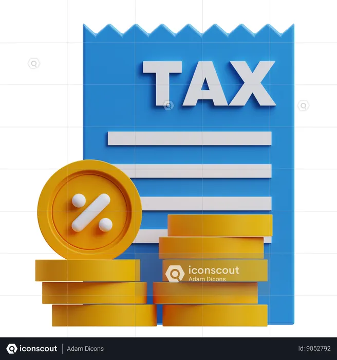 Finance Tax  3D Icon