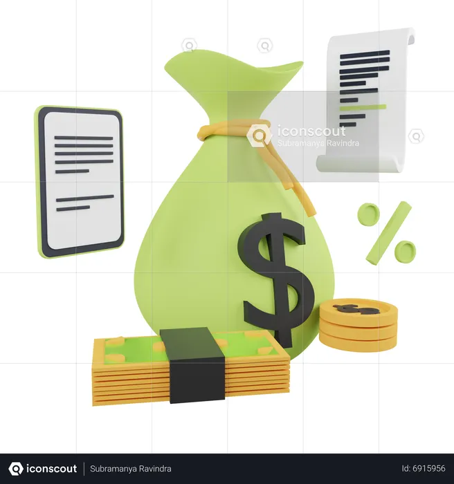 Finance Tax  3D Icon