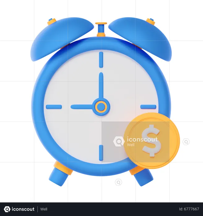Finance Time  3D Icon