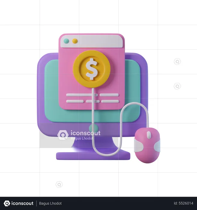 Finance Website  3D Icon