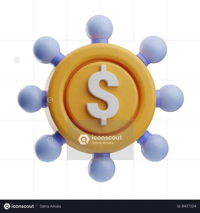 Financement participatif  3D Icon