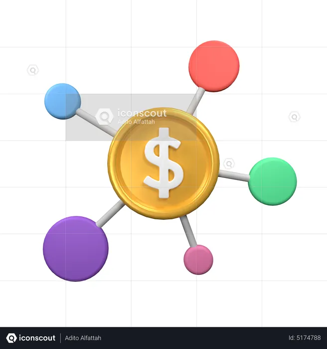 Financement participatif  3D Icon