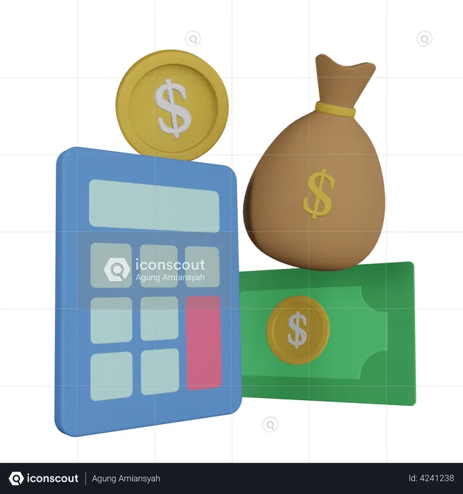 Financial accounting  3D Illustration