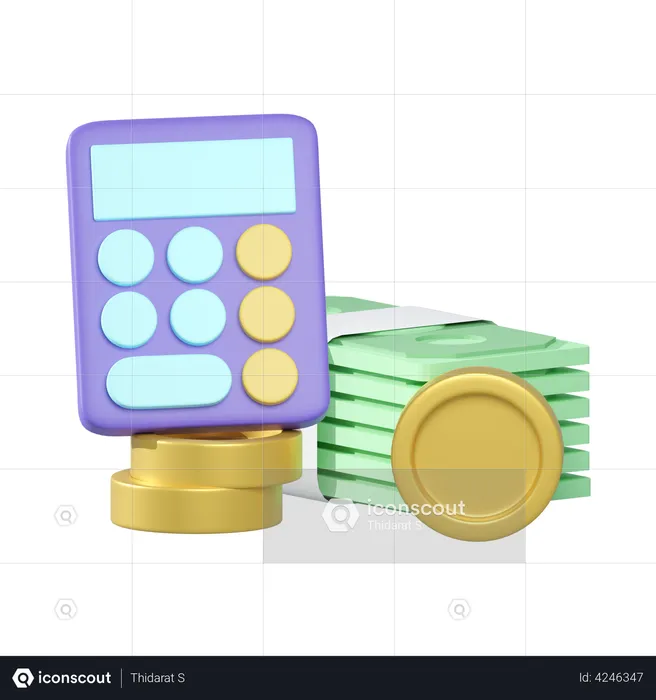 Financial accounting  3D Illustration