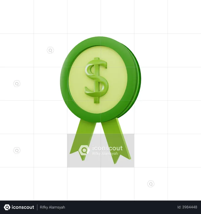 Financial achievement  3D Illustration