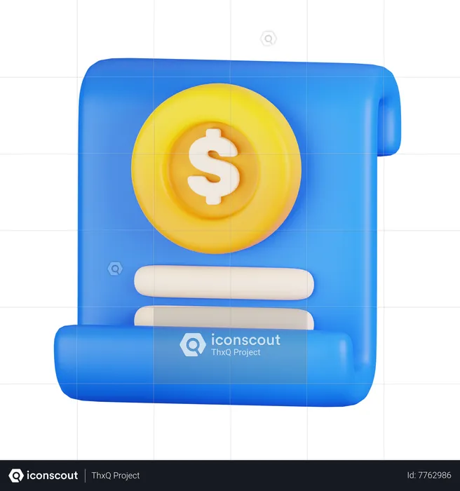 Financial Agreement  3D Icon