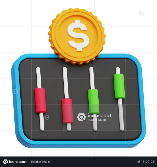 Financial Analysis  3D Icon