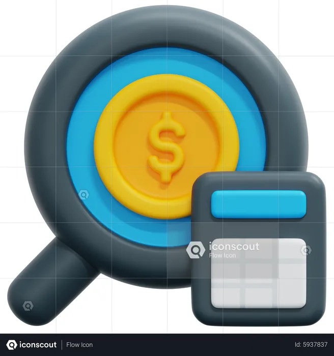 Financial Analysis  3D Icon