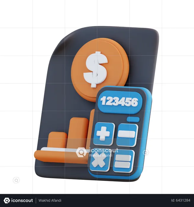 Financial Analysis  3D Icon