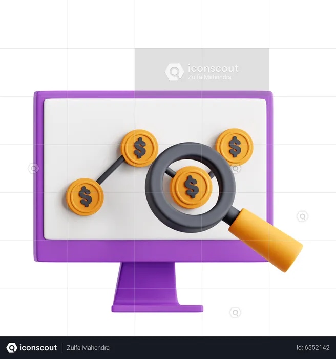 Financial Analytic  3D Icon