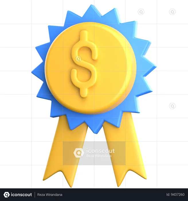 Financial Award  3D Icon