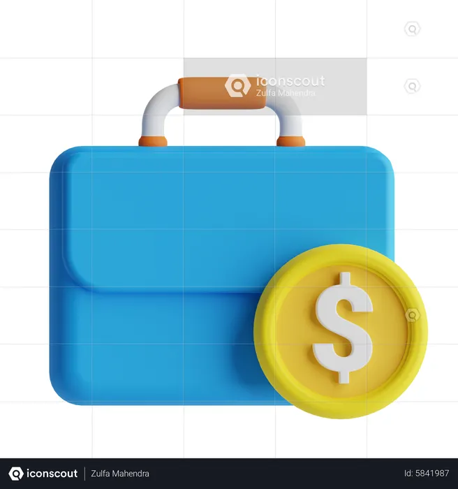 Financial Bag  3D Icon