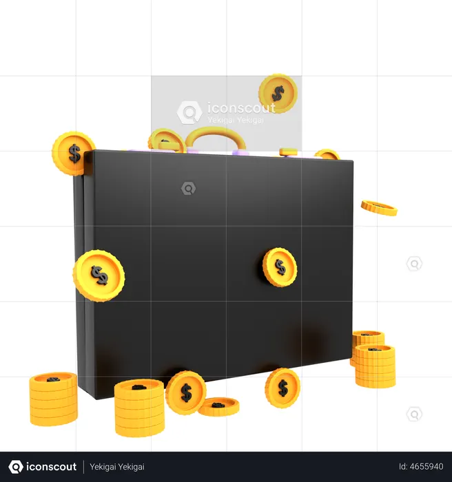Financial Bag  3D Icon