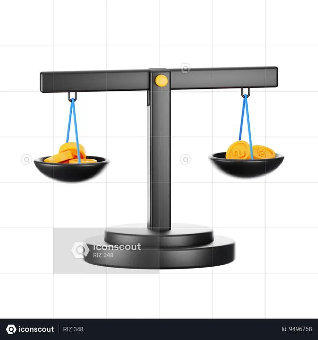 Financial Balance  3D Icon